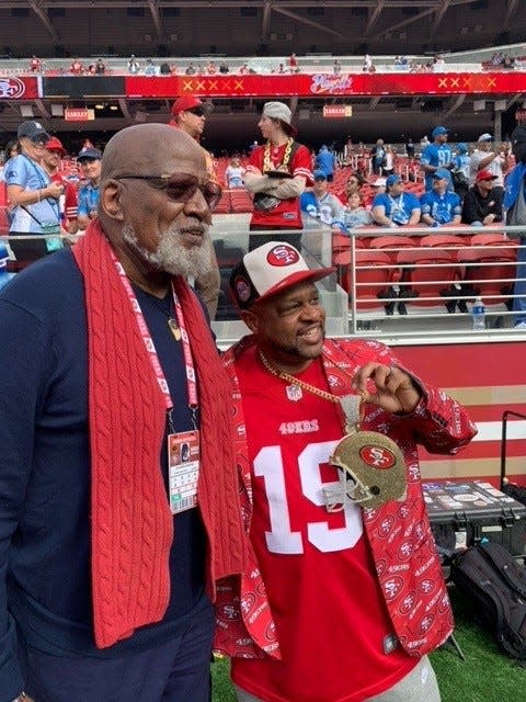Dr. Harry Edwards attended Sunday's NFC championship game at Levi's Stadium.