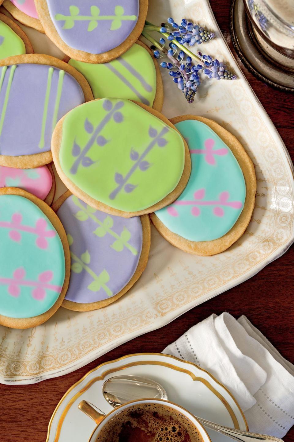 Easter-Egg Shortbread Cookies