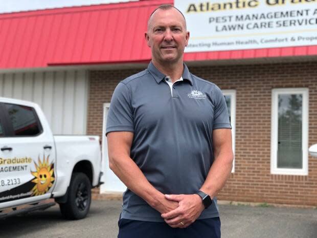 Robert Gallant of Atlantic Graduate Pest Management in Charlottetown says the city should do more to support local businesses.   (Wayne Thibodeau/CBC - image credit)