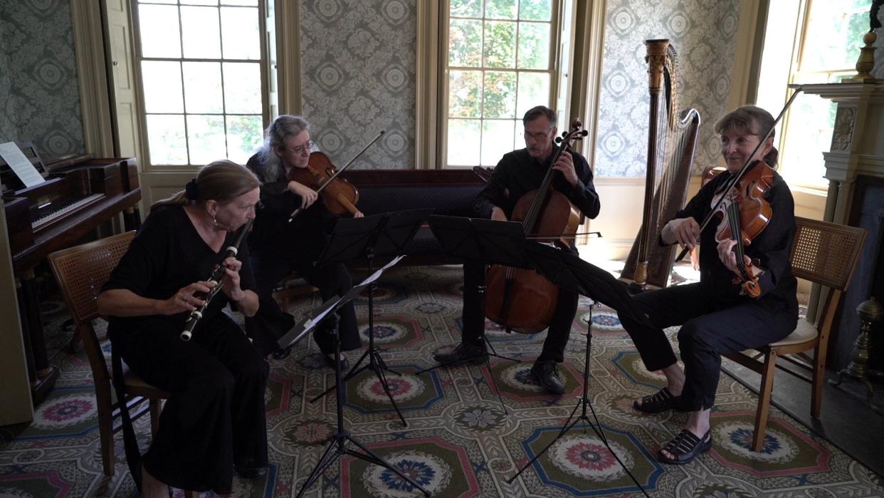 The Musicians of the Old Post Road pay a visit to Salisbury Mansion as part of its latest "Delving Deeper" online series.