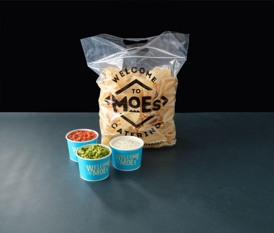 From Halloween to Nov. 12, when you order a Chips and Dip Trio at Moe's Southwest Grill restaurants, members of its Moe Rewards loyalty program will get 10 bonus points.