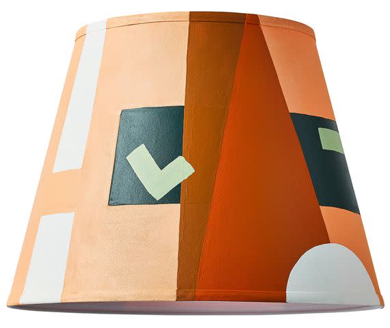 Carson Downing Painted lampshade by Liz Kamarul.