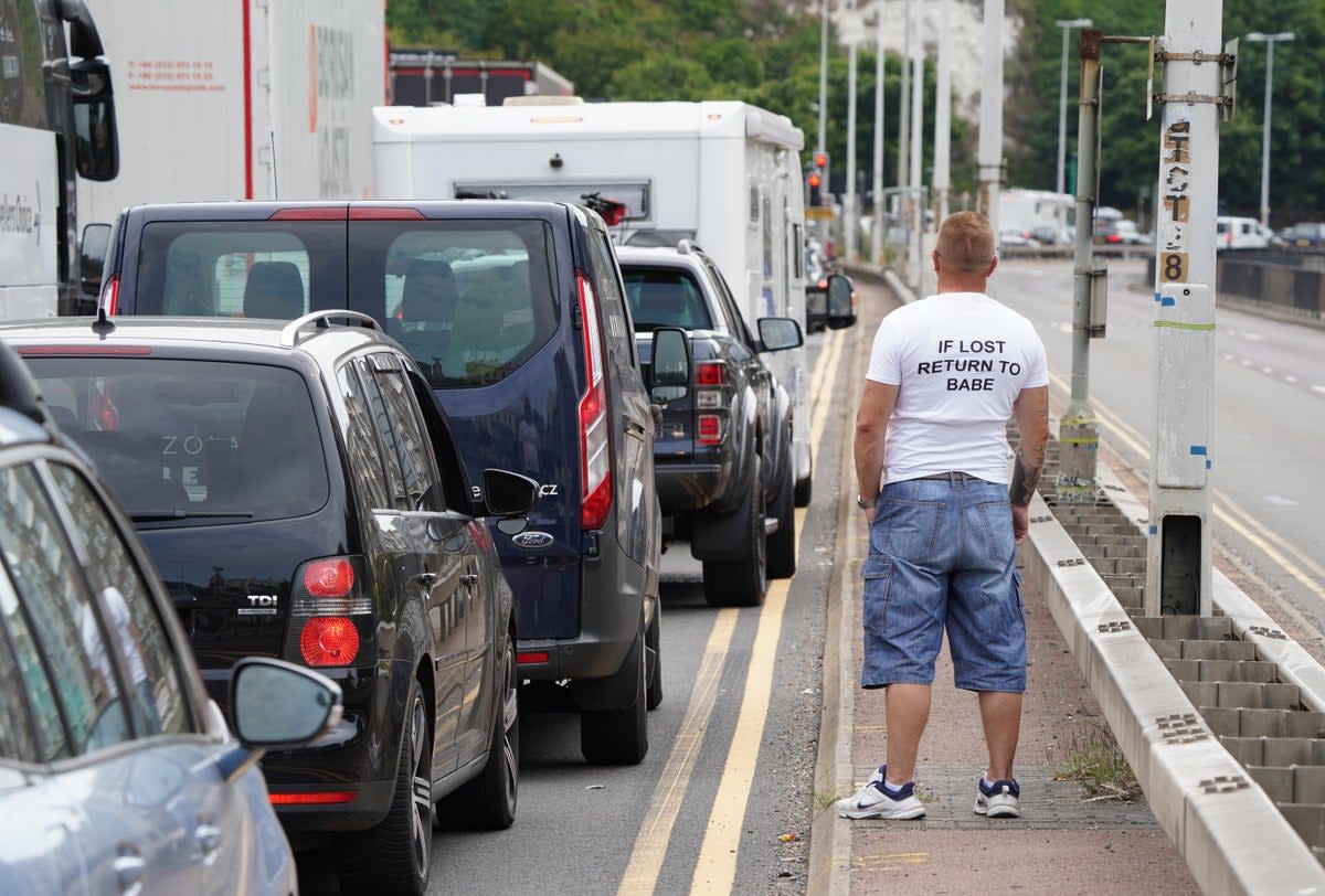 A ‘critical incident’ has been declared by the Port of Dover in Kent due to six-hour queues of traffic (Gareth Fuller/PA) (PA Wire)