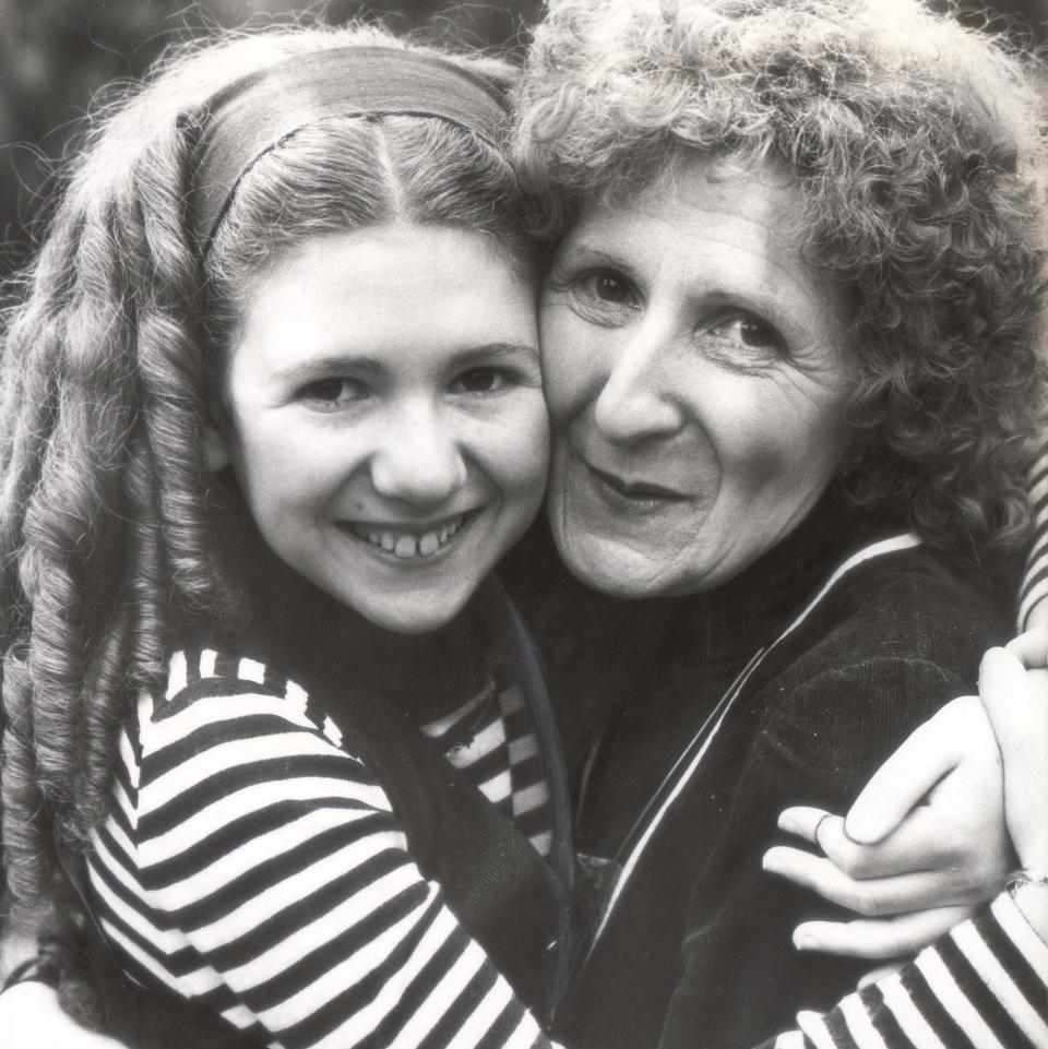 Bonnie Langford with her mother Babette, in the 1970s