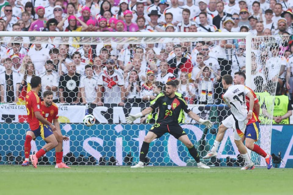 Wirtz scored a brilliantly taken equaliser in the 89th minute (Getty Images)