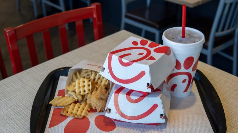 Chick-fil-A food on table