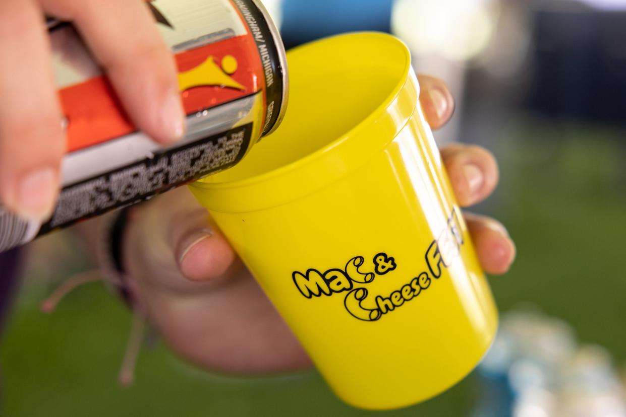 Everyone who attends the Mac & Cheese Fest in Kalamazoo on June 29, 2024 will receive food samples, drink samples, a souvenir mug and a Mac lanyard. VIP guests will also receive an exclusive VIP gift.
