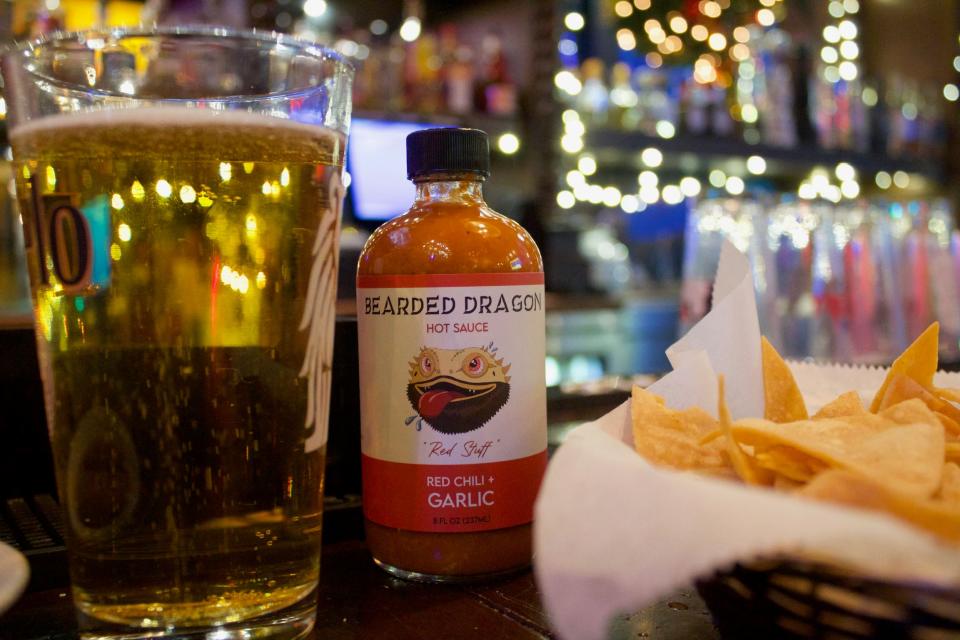 The red chili and garlic hot sauce is made with four types of peppers and is similar to a sriracha, described Zambas, with a complex flavor but “just the right amount of heat” as well as a garlic kick.