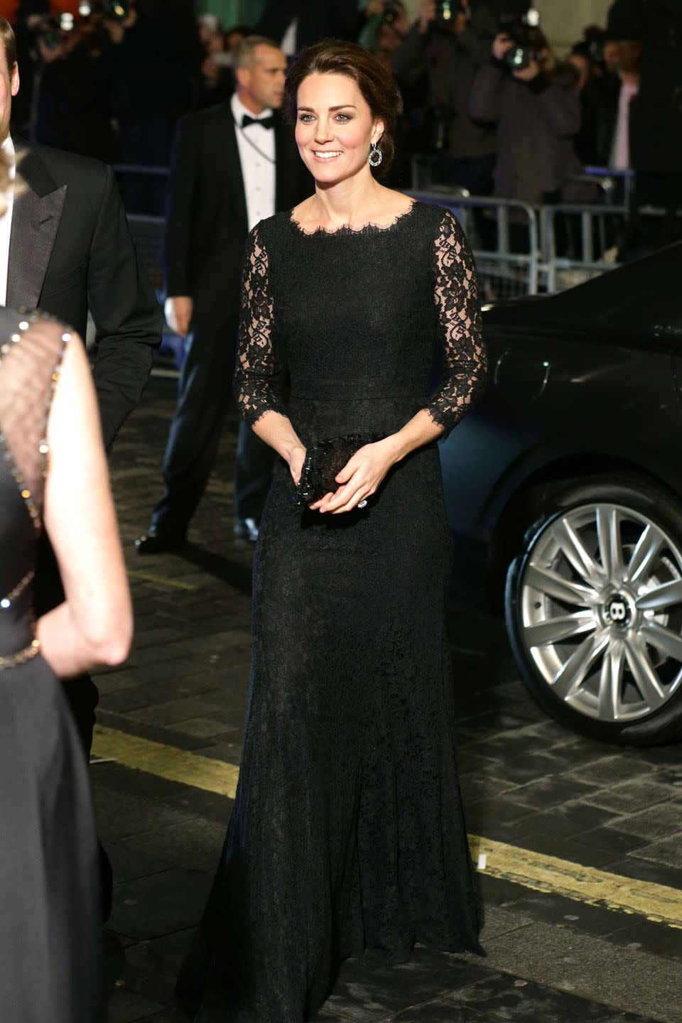 <p>Attending the Royal Variety Performance at the London Palladium in Diane von Furstenberg</p>