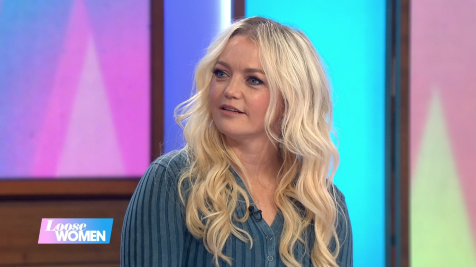 Hannah Spearritt on Loose Women . (ITV)