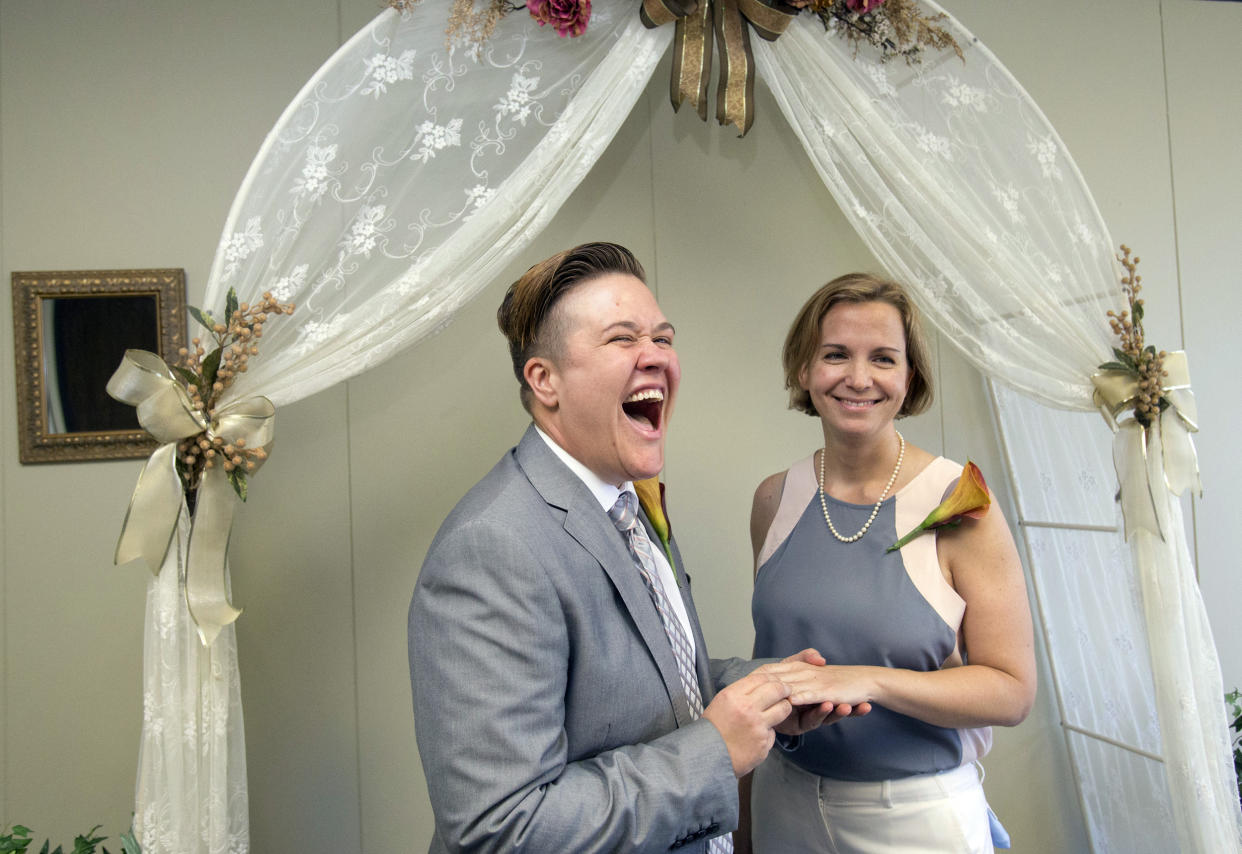 Rebekah Monson, Andrea Vigil (Wilfredo Lee / AP file)