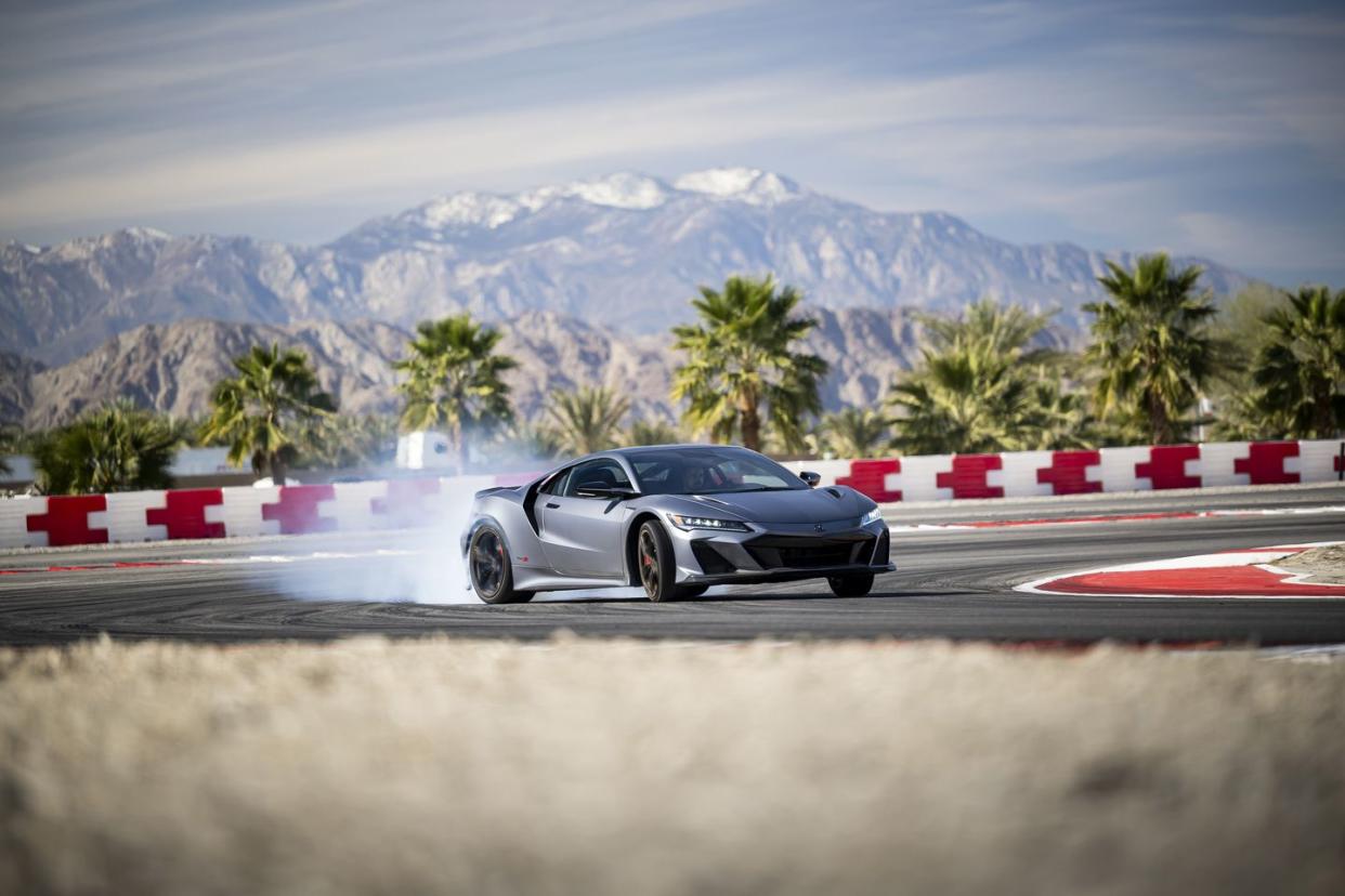 second generation acura nsx type s drifting