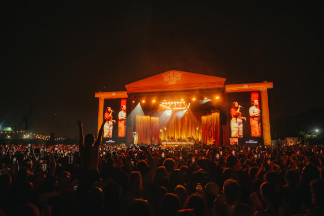 Stormzy performing at All Points East, Victoria Park, East London