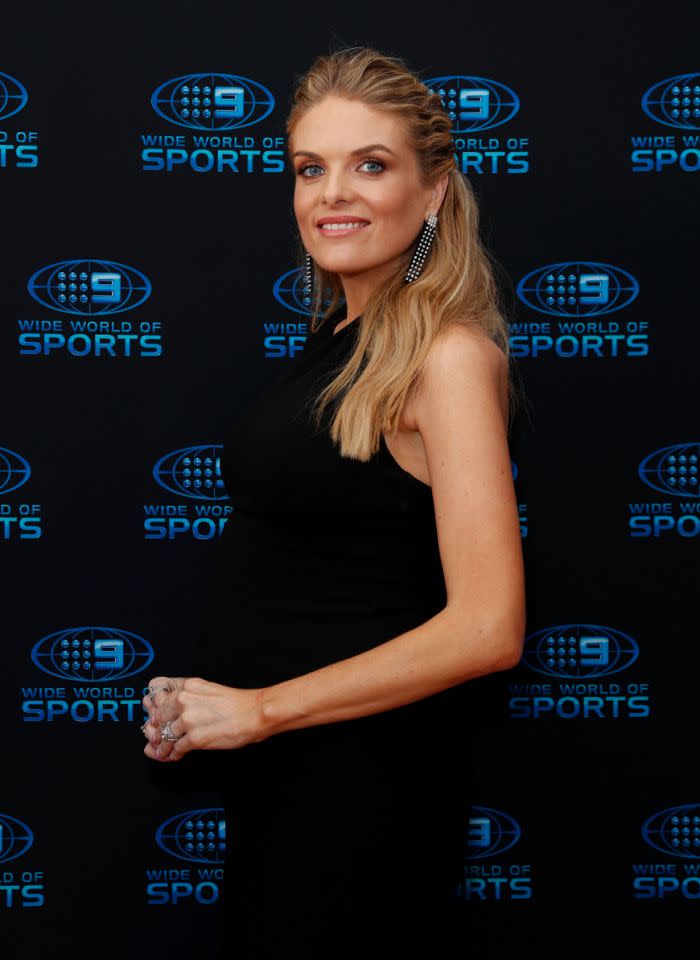 Erin Molan has revealed the name and first photos of her newborn, Eliza. Source: Getty Images