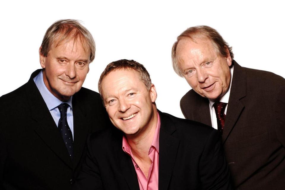 John Fortune, Rory Bremner and John Bird, who starred in sketch show ‘Bremner, Bird & Fortune’ (PA) (PA Media)