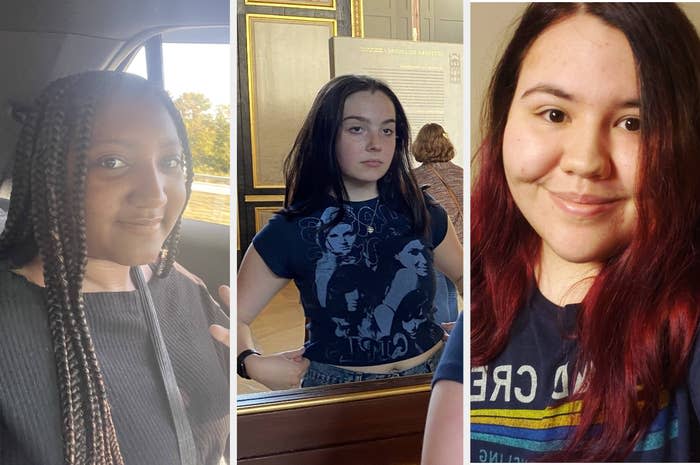 a split-screen of three different teens who will vote in this year's midterms