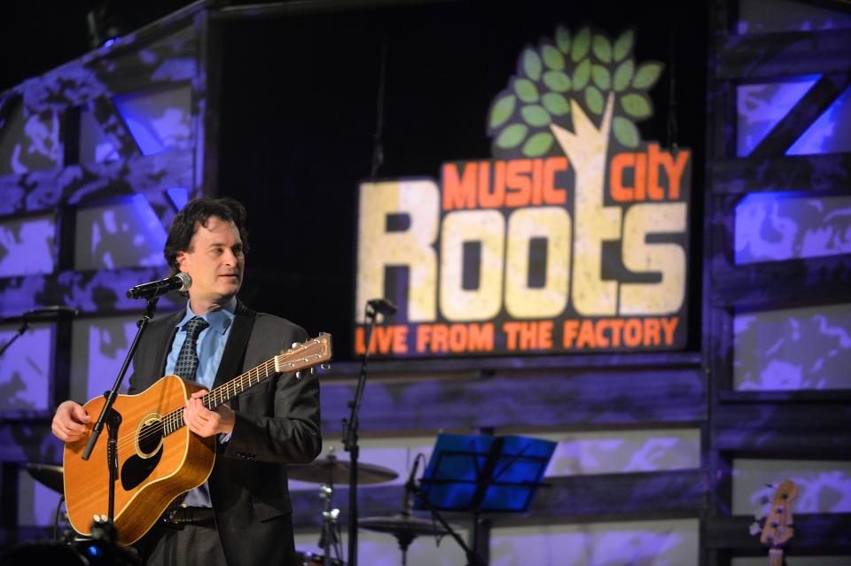 FRANKLIN, TN - FEBRUARY 03:  Country Music Hall of Fame's Peter Cooper performs during the Music City Root's Tribute to Sam Phillips at The Factory At Franklin on February 3, 2016 in Franklin, Tennessee.  (Photo by Jason Davis/Getty Images for Country Music Hall Of Fame & Museum)