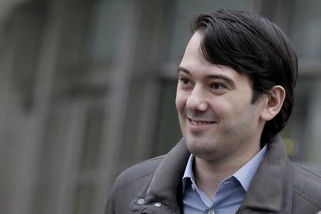 Former drug executive Martin Shkreli exits the U.S. Federal Courthouse in the Brooklyn borough of New York February 3, 2016. REUTERS/Brendan McDermid