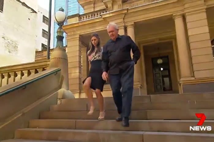 Dayment was given strict bail conditions while she awaits sentencing next week. Photo: 7 News.