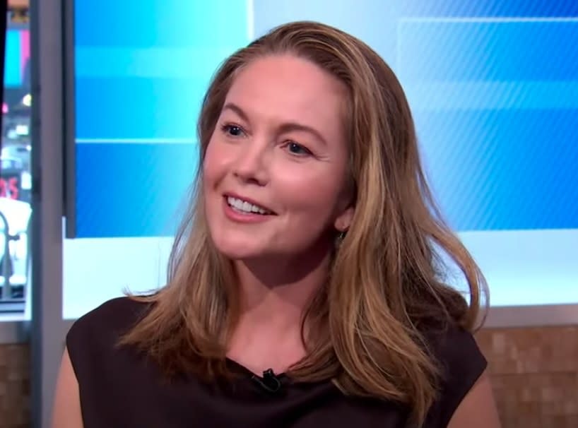 Diane Lane appears as a guest on "Good Morning America" to discuss her new show, "Y: The Last Man"