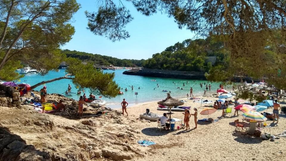 Cala Mondragó, en el sur de Mallorca.