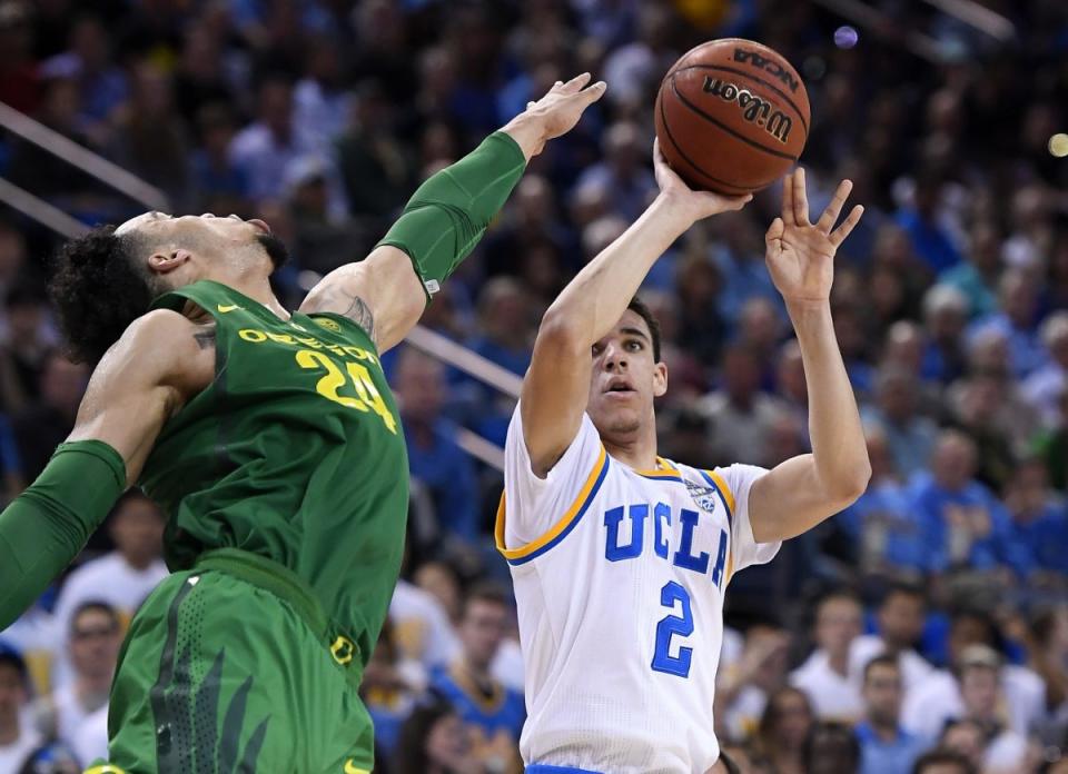 Lonzo Ball scored 15 points and grabbed 11 rebounds, but it was his defense that propelled UCLA. (AP)