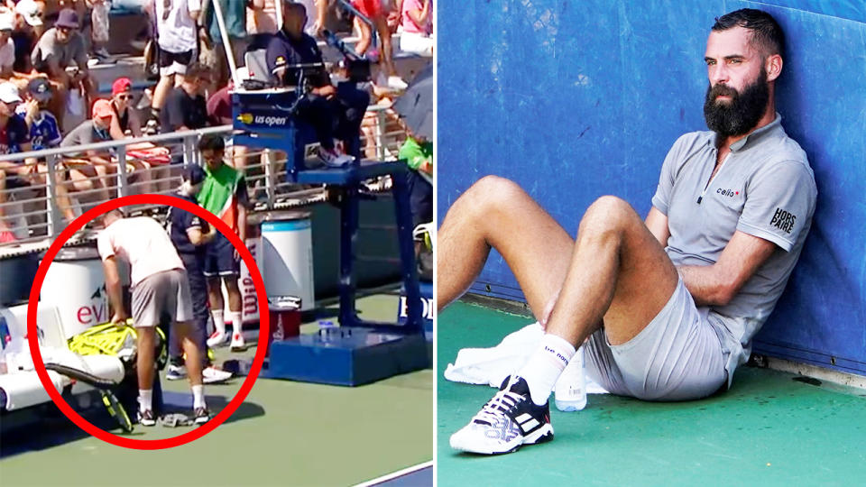 Benoit Paire, pictured here in action at the US Open.