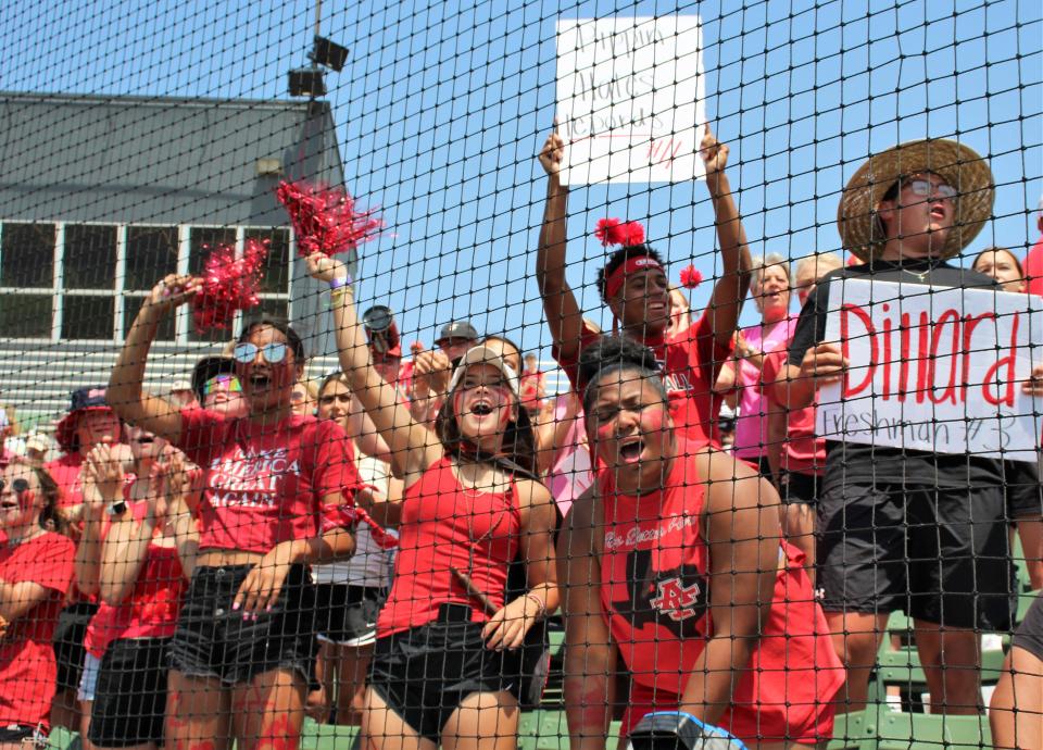 Anson fans came with signs, band instrument, noisemakers and, of course, their enthusiasm in Saturday's playoff games against New Home at ACU's Crutcher Scott Field.