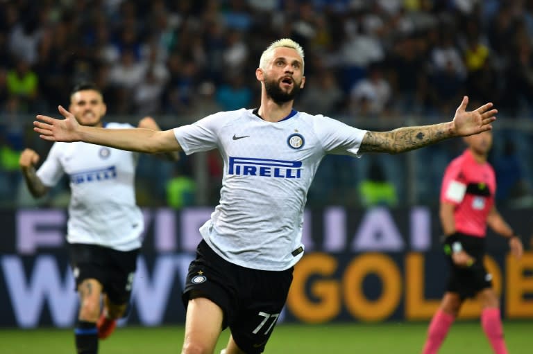 Marcelo Brozovic snatched a last-gasp victory for Inter Milan in Genoa