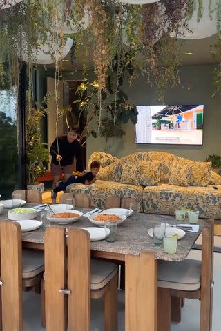 <p>Chrissy Teigen/Instagram</p> Chrissy Teigen shares a glimpse of the family's taco night spread.