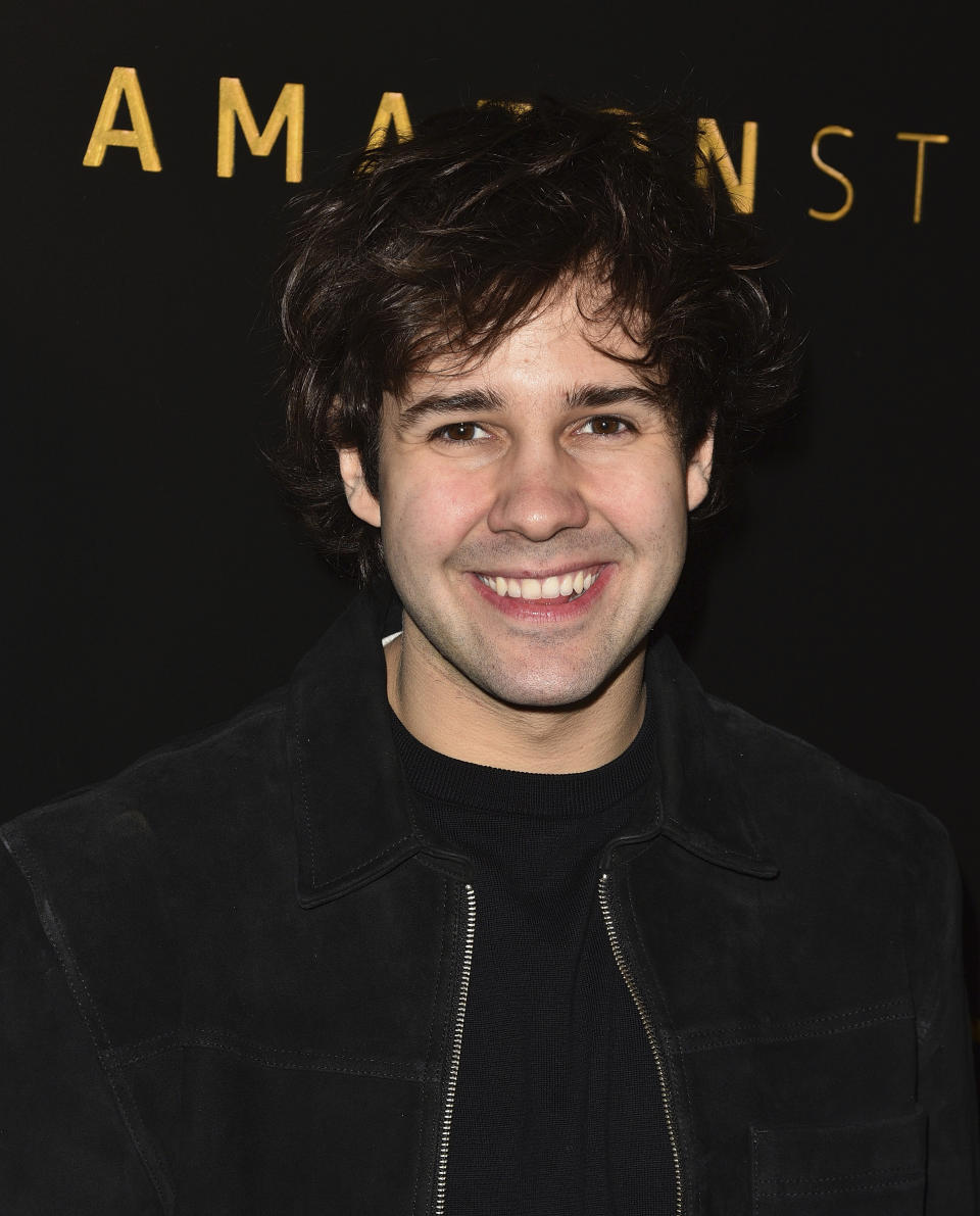 David Dobrik attends the Amazon Studios Golden Globes afterparty at The Beverly Hilton Hotel on Jan. 5, 2020 in Beverly Hills, Calif. Photo: imageSPACE/Sipa USA(Sipa via AP Images) - Credit: Sipa USA via AP