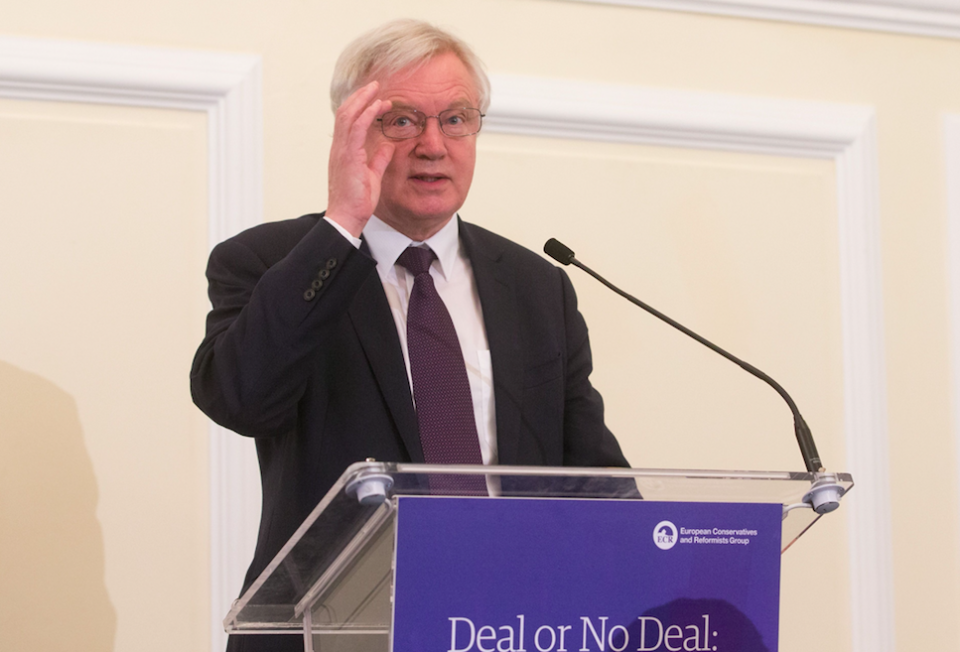 <em>Brexit Secretary David Davis was blasted for barely mentioning Brexit during a meeting (Rex)</em>