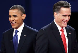 Barack Obama, Mitt Romney | Photo Credits: Win McNamee/Getty Images