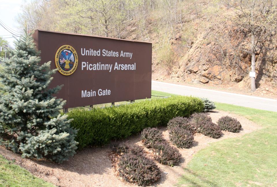 The main gate at Picatinny Arsenal, Monday, May 4, 2015, in Rockaway Township, NJ.