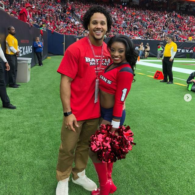 Simone Biles Makes Debut as Honorary Texans Cheerleader