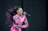 <p>Azealia Banks performs on stage at Wireless Festival at Finsbury Park on July 5, 2014 in London, United Kingdom.</p>