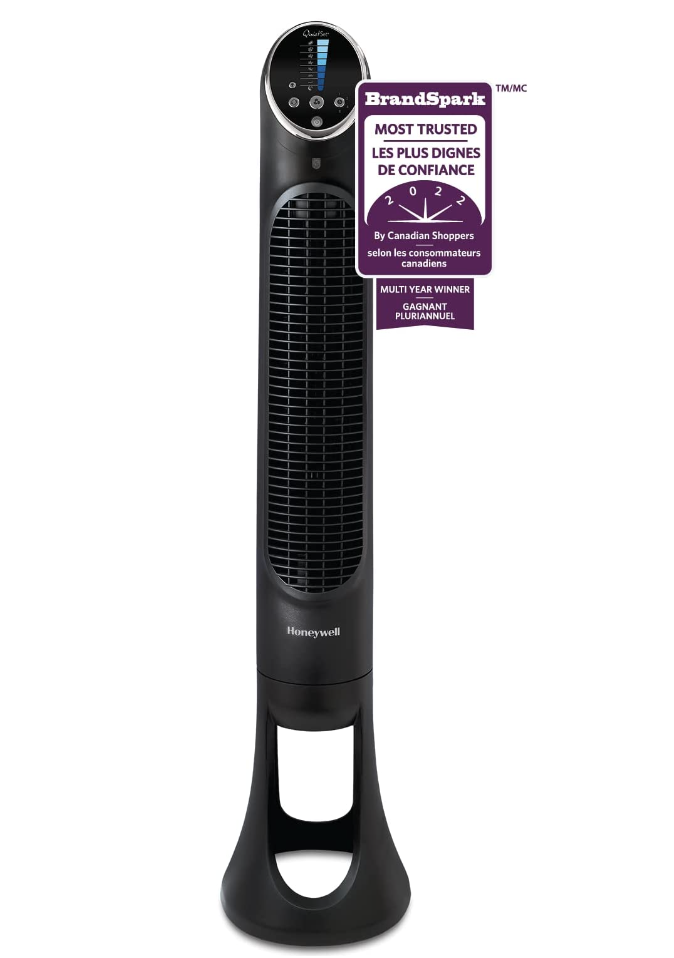 Honeywell QuietSet Whole Room Tower Fan (Photo via Amazon Canada)