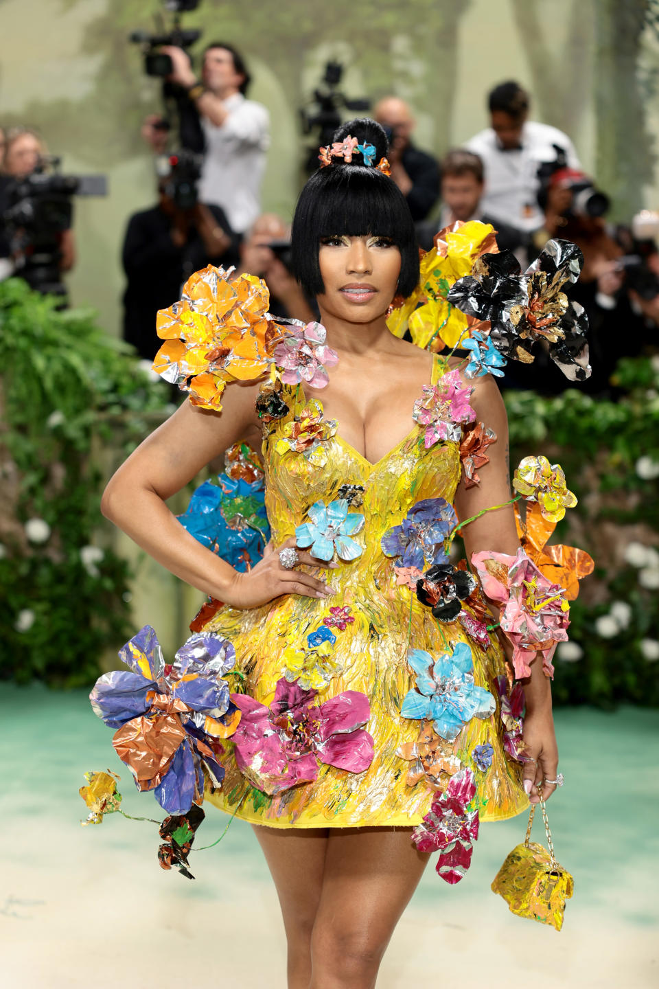 NEW YORK, NEW YORK - MAY 06: Nicki Minaj attends The 2024 Met Gala Celebrating "Sleeping Beauties: Reawakening Fashion" at The Metropolitan Museum of Art on May 06, 2024 in New York City. (Photo by Dimitrios Kambouris/Getty Images for The Met Museum/Vogue)