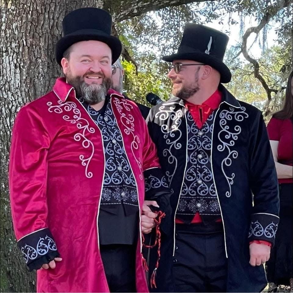 Nate Sidebottom and his husband have lived in Dale County for over two decades. They joined the Ozark-Dale County Library Alliance this year to fight the proposed LGBTQ book ban.