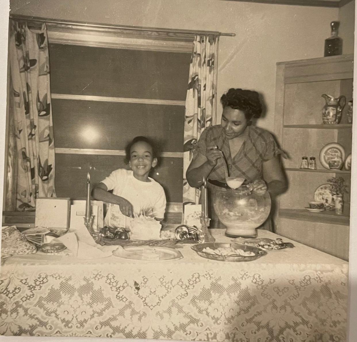 Khadija "Cookie" Reeves (left) alongside her mother Lois Lambert Reeves (right) at 218 Bibb Street, located at the Tuskegee Institute of Technology in Alabama.