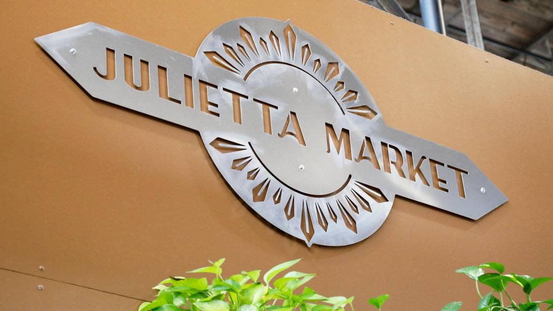 A Julietta Market sign overlooked the vendors inside Greyline Station. The market left at the end of October. Olivia Anderson/oanderson@herald-leader.com