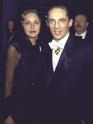 <p>DMI/The LIFE Picture Collection/Shutterstock</p> Sharon Stone and brother Michael Stone.