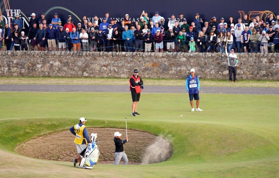 The Old Course’s notorious Road Hole was the most difficult in Friday’s second round (Jane Barlow/PA) (PA Wire)