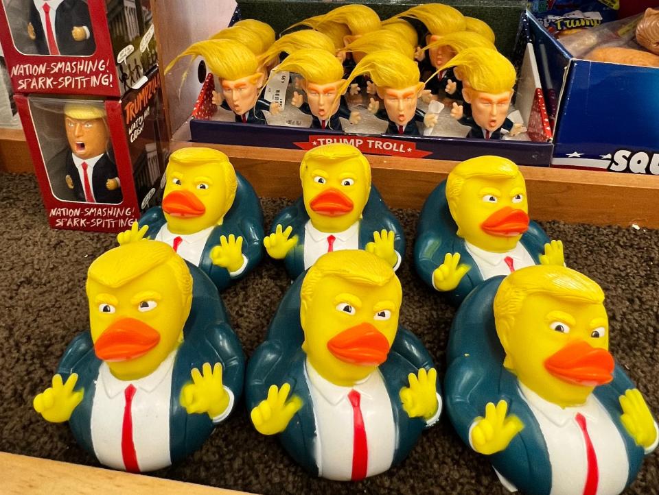 Donald Trump rubber ducks.