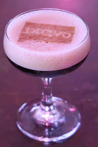 <p>Rodin Eckenroth/Getty</p> My Deck Now espresso martini at Bravo's The Diamonds and Rose Experience