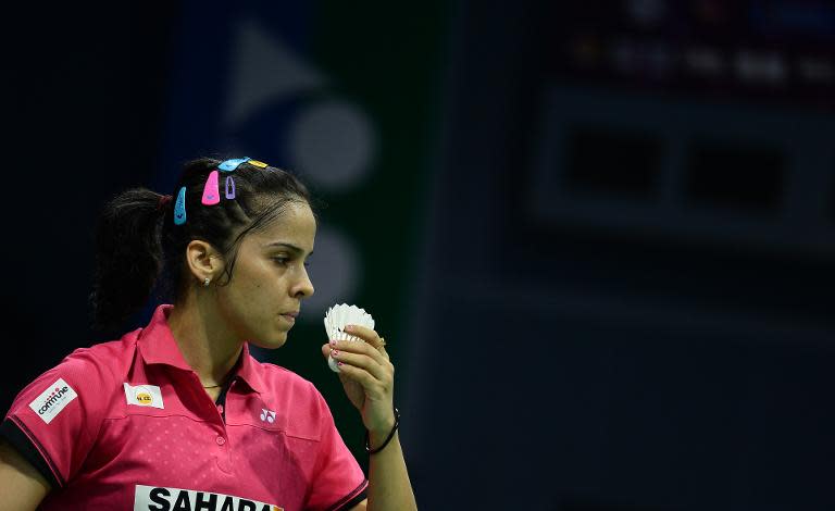 World number two Saina Nehwal will top the rankings if she can win the India Open title, her home territory