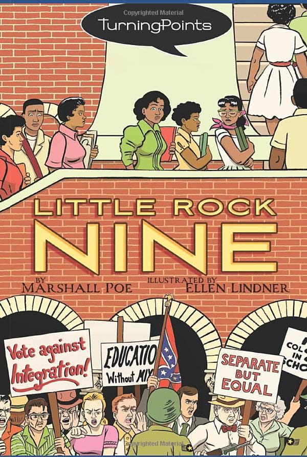 A graphic novel about the Little Rock Nine has been removed from elementary school shelves in Wakulla County.