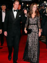 <p>The royal couple walk the red carpet in London.</p>