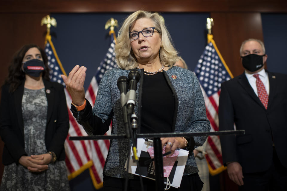 Liz Cheney. (Photo by Caroline Brehman/CQ-Roll Call, Inc via Getty Images)