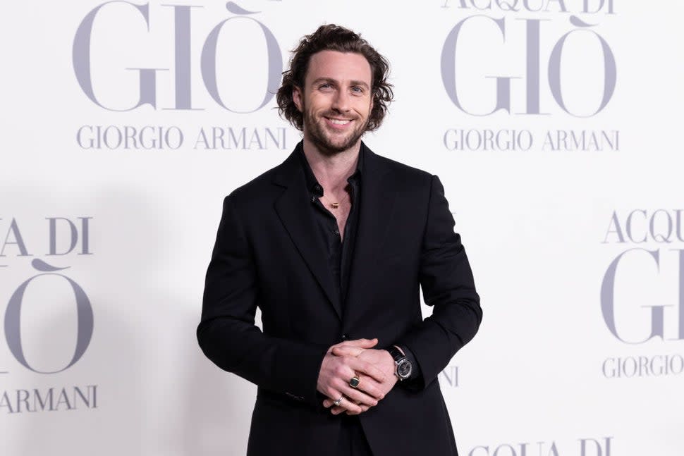 Aaron Taylor-Johnson attends the Madrid photocall for 